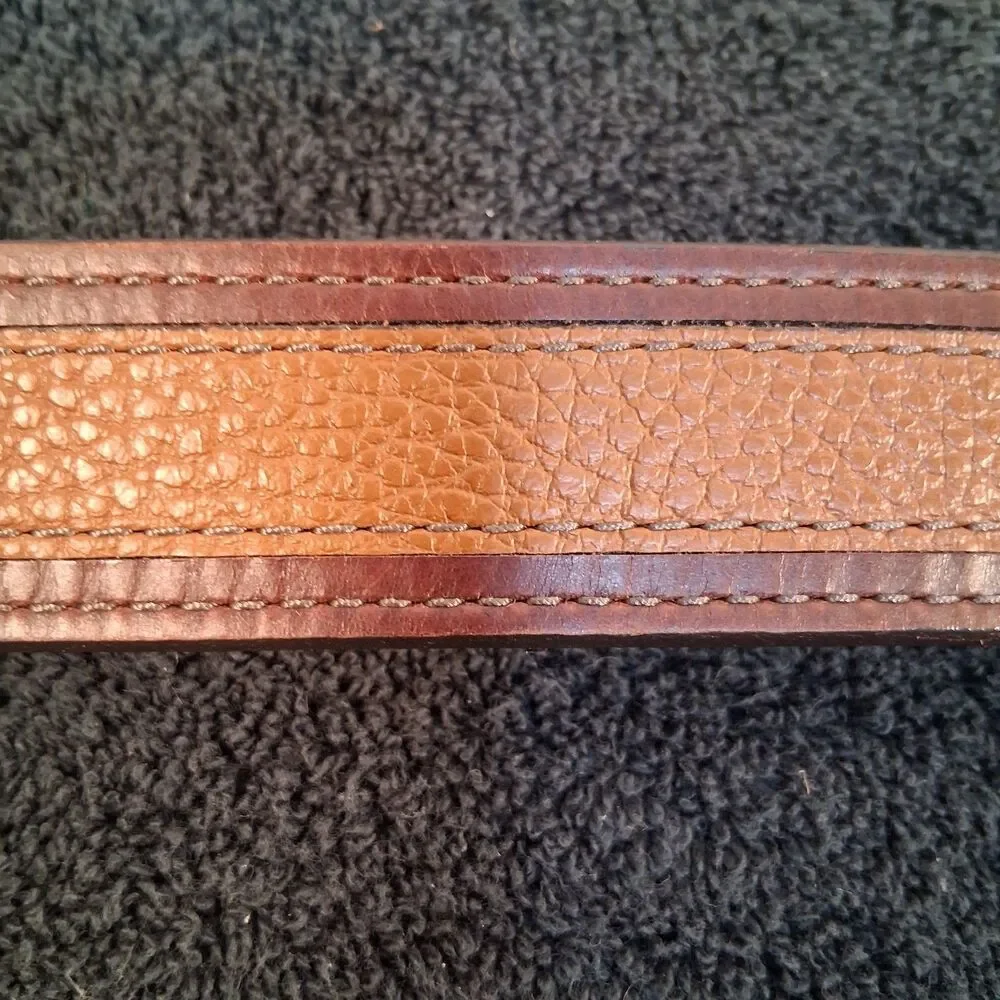 Allen Edmonds Casual Nashua Two-Tone Leather Belt Size 40 Length 46
